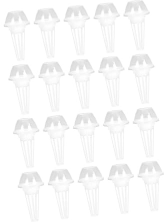 Toyvian Cestas para Plantas Hidropónicas con Tapa para Germinación, 20 Unidades, Plástico Duradero, Aptas para Cultivo sin Tierra y Jardinería en Invernadero