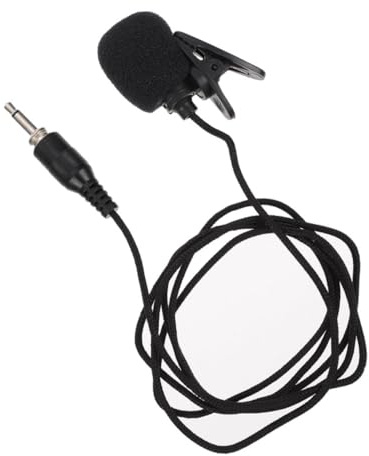 FRCOLOR Micrófono De Solapa Rosca De Micrófono Portátil Clip para Grabación De Video Smartphone Tabletas y Reuniones