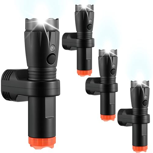 4 Pack 4-in-1 Plug in Emergency Flashlight with Motion Sensor