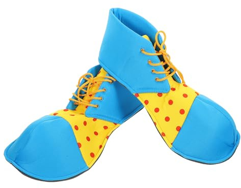Hohopeti Scarpe da Clown Grandi per Adulti Scarpe da Pagliaccio Morbide E Leggere Costume da Cosplay Halloween per Spettacoli di Festa