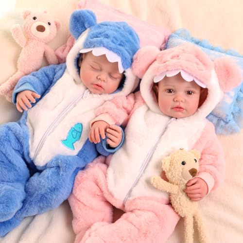 BABESIDE Reborn Baby Dolls Twins: 20 inch Vinyl Realistic Baby Dolls