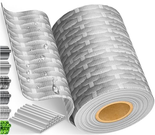 KESSER® Rotolo di strisce frangivista in PVC per recinzioni, opache, 35 m x 19 cm, 30 clip di fissaggio, resistente alle intemperie, protezione dal vento, per recinzioni, giardino, recinzione in