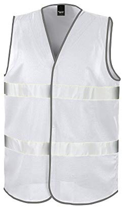 Result Core Gilet ad Alta Visibilità Adulto Unisex (L-XL) (Bianco)