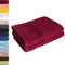 Lavea 2er Set Duschtuch 70x140 cm, Frottierserie Elena - Premium Dusch-Handtuch Set/Badetücher Set - weich & saugfähig 100% Baumwolle - Bordeaux