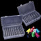 YOUNTHYE 2 Stück Nähgarn Box 23,7x13,7x6,6cm Nähgarn Aufbewahrung Klarer Garnrollen Aufbewahrung für 42 Garnrollen Garnspulen Aufbewahrung Nähfadenbox Stickgarn Aufbewahrung für Garnspulen, Nähfaden