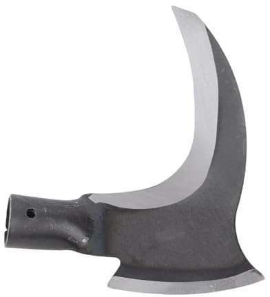 VBESTLIFE High Manganese Steel Double Scythe, Portable Multifunctional Mowing Cutting Trees Double Sickle for Gardening Hand Tools Grass Wood (Single Cutter Head)