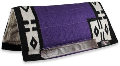 Sottosella Western Silver Horse PRO-Pad Aztec, Indispensabile per Proteggere Il Cavallo da Traumi e Shock Eccessivi, Sobrio ed Elegante (Viola)