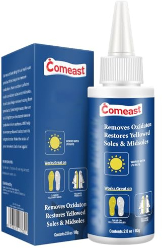 Sole Bright Sneaker Sole Restorer for Cleaning Yellow Soles - Icy Bottoms, Sneaker Cleaner & Whitener - 2.8oz, White