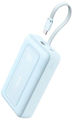 Anker Zolo Power Bank(2025 Upgrade), 20,000mAh 30W High-Speed Portable Charger with Built-In USB-C Cable, Battery Pack For iPhone 17/17 Air/17 Pro/17 Pro Max/16/15 Series, Galaxy, and More