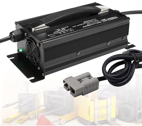 HYDTGZ Caricabatterie per Carrello Elevatore 12V/24V/36V/48V/60V/72V Caricatore per Batterie Piombo Acido per Transpallet Elettrico, Carrello Elevatore, Lavapavimenti,12v 40a