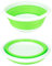 Barreño Plegable de Silicona 10L Verde Esmeralda, Palangana Portátil para Cocina, Camping, Limpieza, Lavadora, Balde Lavabo Plegable Multifuncional Compacto y Resistente, Cubeta de Plástico Plegable