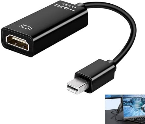 4K Mini DisplayPort to HDMI Adapter, Thunderbolt to HDMI Adapter Mini DP Converter, Compatible with MacBook Air/Pro (pre-2016) Surface Pro Surface Book, Supports 3840x2160 Resolution Compact Design