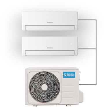 Olimpia Splendid, Aryal Dual 14 con Unità Interna Alyas S2, Climatizzatore 10.000+12.000 BTU/h Multisplit Inverter, tre stadi di Filtrazione, Gas R32, Classe A++, Wireless Control incluso