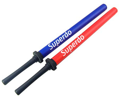 Superdo Schaumstoff-Schwert Übungsschwerter, Sparring, Trainingsstock (Doppelpack)