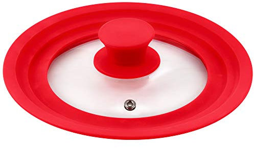 BERGNER Tapa universal (16 18 20cm) cristal rojo