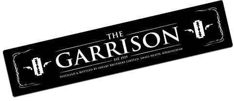 Alfombrilla para el salón de bar – Pequeña alfombra de bar de casa pública The GARRISON L727