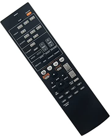 RAV523-ZJ66520 Télécommande de Remplacement -VINABTY-Fit pour Yamaha AV Récepteur RAV523 ZJ66520 Télécommande YHT-1810 RX-V571 HTR-3065 HTR-3066 HTR-2067 RX-V377 RX-V377BL HTR2067 YHT1810