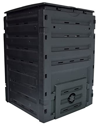 Contenitore per compost da giardino, Bidone for compost da giardino di grande capacità 450 litri, senza BPA, facile da montare, contenitore for compost da esterno Creazione rapida di terreno fertile,