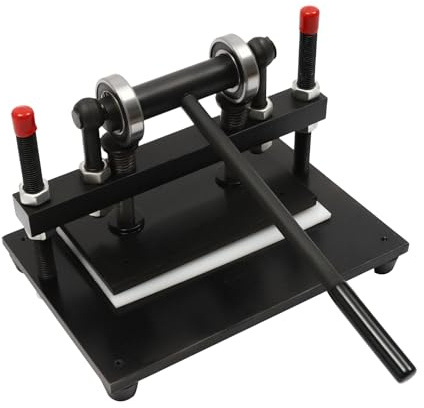 2T Leather Embossing Machine manuale pelle goffratrice spessore max. 100 mm, larghezza massima 310 mm, altezza regolabile in pelle, goffratura fai da te per pelle, tessuti, carta