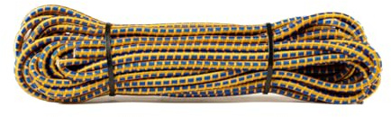 SNURO Corda elastica rotonda (6mm, 10M, mix di colori) - Qualità professionale - Resistente alle intemperie e riutilizzabile - Forza di rottura 80kg