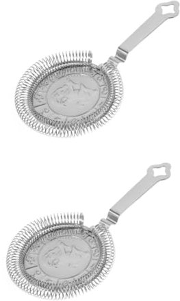 Mikikit 2stücke Cocktail Strainer Hochwertiger Bar-filter Für Cocktails Passend Für Mixing-gläser Für Bar Zuhause Und Restaurants