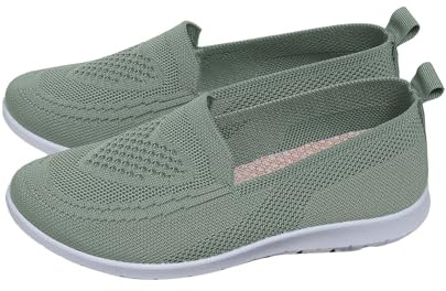 Nuoke Chaussures d'été Plates et antidérapantes en ajourée pour Femmes, Respirantes et Souples, Confortables décontractées Baskets Noires pour Femmes Enfiler
