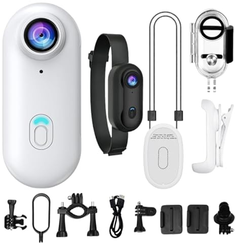 Fotocamera Indossabile - Telecamere Per Il Corpo Con Audio E Video | Fotocamera Del Corpo | 1080p Dispositivo Vlogging Compatto Impermeabile Peer La Palestra La Palestra La Paalestra Perr Paal