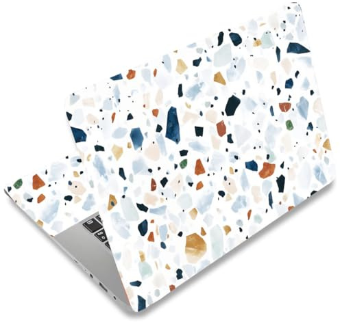 SUPERDANT Adesivo Universale Per Notebook Con Stampa Marmo Colorata Copertura Protettiva Rimovibile Per PC 12 13 13.3 14 15 15.4 15.6 Pollici Con Design Terrazzo