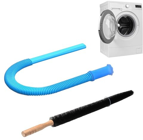 Dryer Vent Cleaner Kit Dryer Lint Vacuum Attachment with Stretch Universal Connector, with Cleaning Brush for Lint and Debris Removal, for All Vacuum Cleaner (Blue*1)