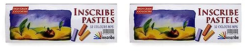 Inscribe Soft Pastel Set - 32 Colours (Pack of 2)
