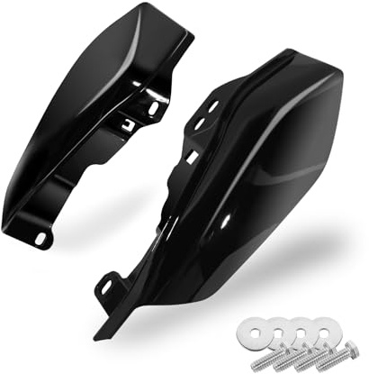 Levande svart mellanram luftvärmedeflektorer trim vänster höger set för 2009-2024 för Harley Davidson Touring Street Glide Road Glide Electra Glide Road King Ultra Limited Tri Glide CVO
