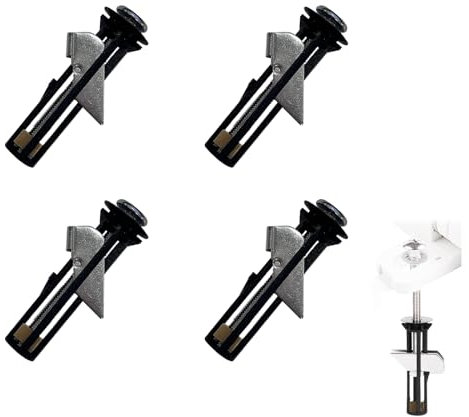 Toilet Seat Bolts Fittings Kit, 4pcs Heavy Duty Toilets Seats Fastener Locking Bolts Replacement Fixing Kits for Top Lid Hinges, Easy Installation and Maintenance Universal Toilet Seat Screws