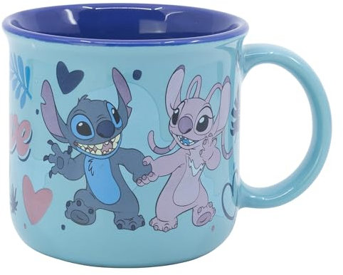 Taza de cerámica de 355 ml en caja de regalo de Stitch
