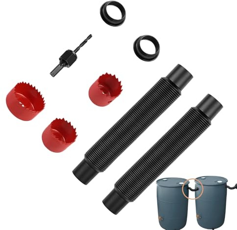 Genérico Desviador De Agua para Barril De Lluvia - Accesorios Impermeables,Conector de Desviador de Agua de Lluvia,Partes Y Accesorios para Limpieza Exterior, Jardín, Riego Y Ahorro De