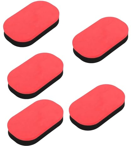 Snorvixre Pack de 5 esponjas limpiadoras profesionales para equipos deportivos para el cuidado de superficies de pádel y el mantenimiento de raquetas de tenis de mesa