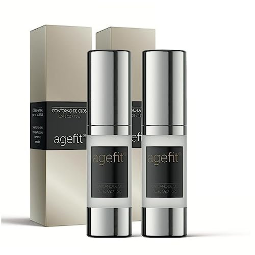 Agefit Anti-Aging Serum Gesichtspflege Augencreme zur Minderung von Falten - Set von 2x 15 ML - Mildert Falten, mehr Straffheit, feuchtigkeitsspendend - Hautpflege f'ür Frauen und Männer