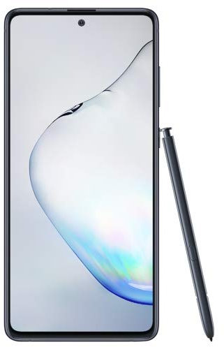 Samsung Galaxy Note10 Lite Android Smartphone ohne Vertrag mit Stift, 4.500 mAh Akku, Schnellldaden, 6,7 Zoll Super AMOLED Plus Display, 128 GB/6 GB RAM, Dual SIM, Handy in schwarz, deutsche Version