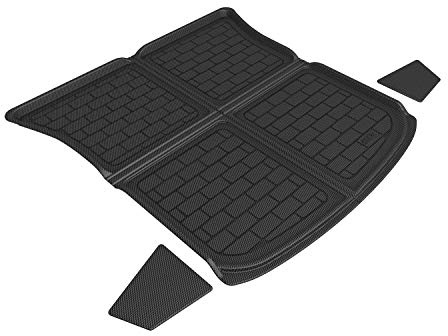 3D MAXpider Custom Fit Kagu Cargo Liner (Black) Compatible with Tesla Model Y 5-Seat 2020-2026 - Rear Upper Cross Fold Cargo Liner