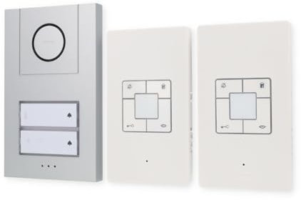 M-e modern-Electronics Vistus AD ALU 4020 S Vistus - Citofono con cavo e 2 Fam