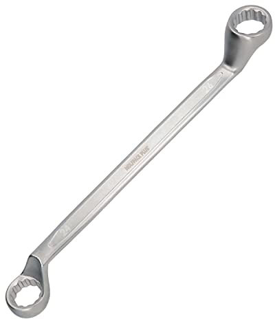 WOLFPACK LINEA PROFESIONAL Llave Estrella Acodada Plus Acero Cromo Vanadio 24x26 DIN 838. Llave Doble Boca Acodada, Llave Fija Estrella Acodada