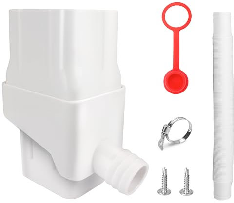 Downspout Rainwater Collection, Rain Barrel Diverter Kit Fits 2 “x 3’’ Standard Downspoutand, Rainwater Collection System -White