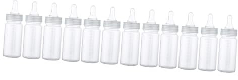 Toyvian 12 Stk Nuckelflasche Babymilchflasche Muttermilch -Stillflaschen plastikflasche kunststoffflasche Babyflasche aus Plastik Babyfläschchen aus Kunststoff pp Transparent