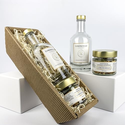 Geschenk Set zum Selber machen | Kräuter Likör Ansatzmischung (Limoncello)