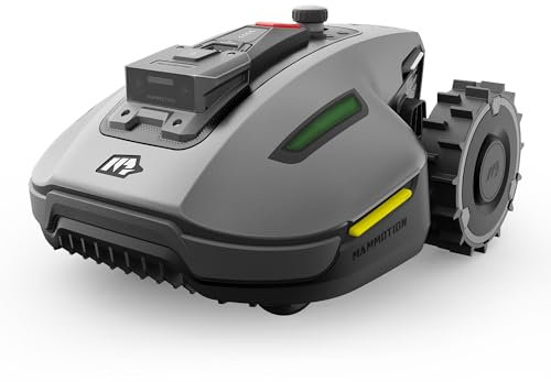 MAMMOTIONYUKA mini Robot Lawn Mower without Boundary Auto Mapping UltraSense Al Vision, 80% Gradient, 25-70 mm Cutting Height (YUKAmini700)