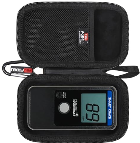 FBLFOBELI Custodia rigida compatibile con Pocket Radar Smart Coach Speed Gun per baseball, allenatore di palla/strumento di allenamento della velocità professionale e pistola radar