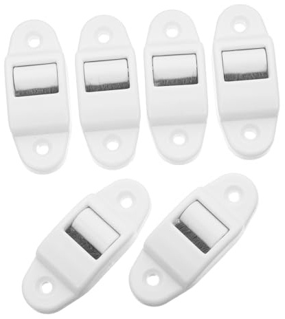 MAGICLULU 6pcs Plastic Roller Shutter Belt Guide with Internal Brush Cleaner for Webbing Silent Smooth Sliding Replacement Rail for Blind Strap Maintenance