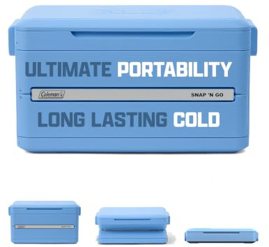 Coleman Snap 'N Go 35QT Faltbare Kühlbox | Isolierte klappbare Eisbox | 33 Liter | Hält EIS bis zu 2 Tage gefroren | Herausnehmbarer Inneneinsatz | Ideal für Picknick, Camping