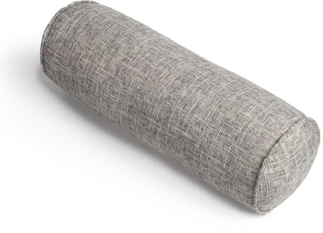 FINEASY Round Neck Pillow Roll Cervical Support Pillows Neck Pain Relief Cylinder Bolster Pillows with Removable Washable Cover 16 Inches Long x 6 Inch Diameter