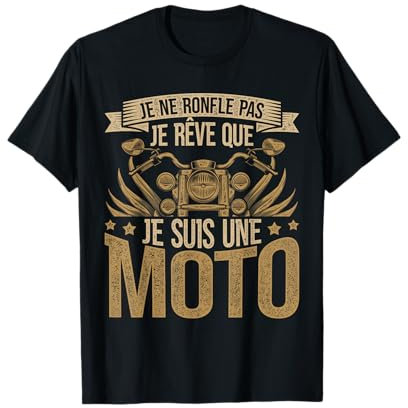 T-shirt Motard Homme Moto Cadeau Motorcycle Motards T-Shirt
