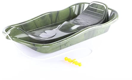 Dantoy Kinder Schlitten - Schneebob aus recyceltem Kunststoff - Hochwertiger Rodelschlitten mit einzigartiger Farbkombination - Premium Kinderschlitten 79x39x15 cm